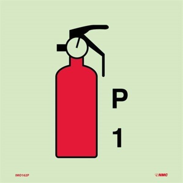 Nmc Symbol Fire Extinguisher Powder P1 Imo Label IMO162P